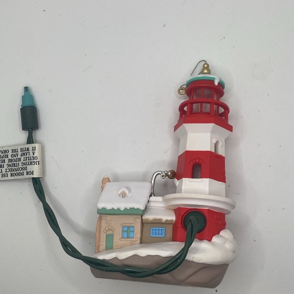 1997 Hallmark flashing light Lighthouse Greetings #1 magic collectors series - Picture 3 of 9